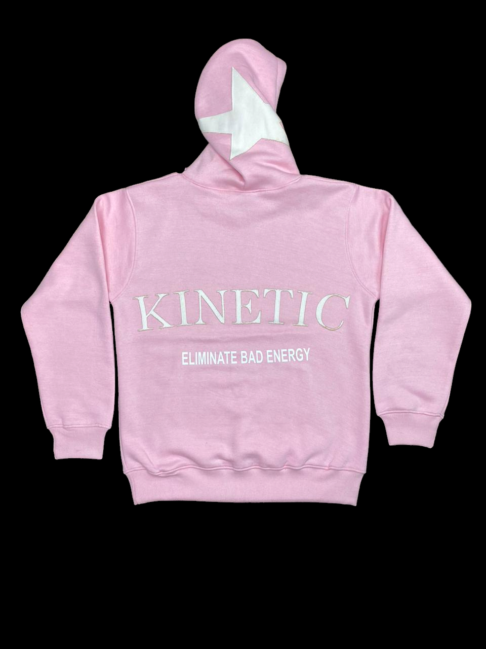 "ELIMINATE BAD ENERGY" Hoodie Pink