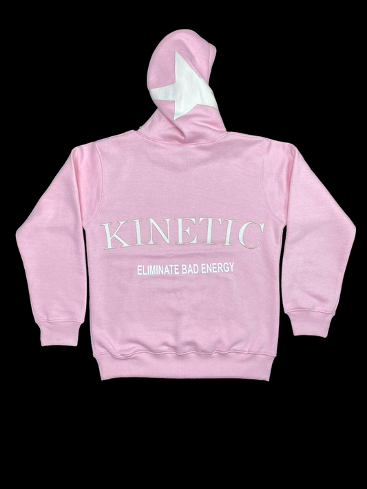 "ELIMINATE BAD ENERGY" Hoodie Pink