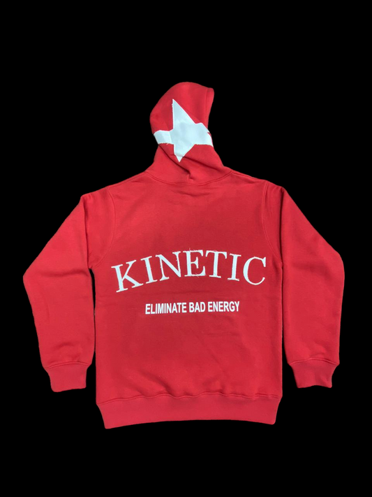 "ELIMINATE BAD ENERGY" Hoodie RED