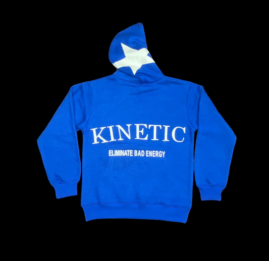 "ELIMINATE BAD ENERGY" Hoodie BLUE